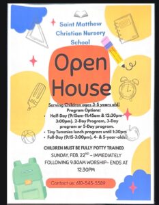 Nursery School Open House